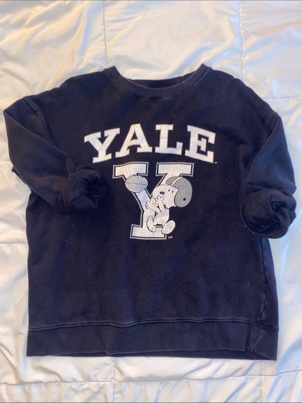 YALE Navy Crewneck Sweatshirt - University Logo